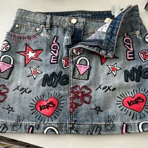 Michael Kors denim mini skirt